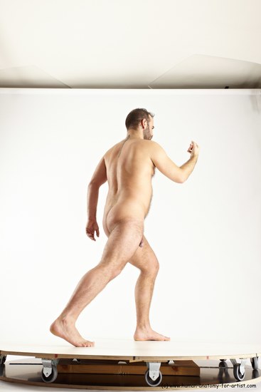 Nude Man White Standing poses - ALL Average Short Brown Standing poses - simple Multi angles poses Realistic