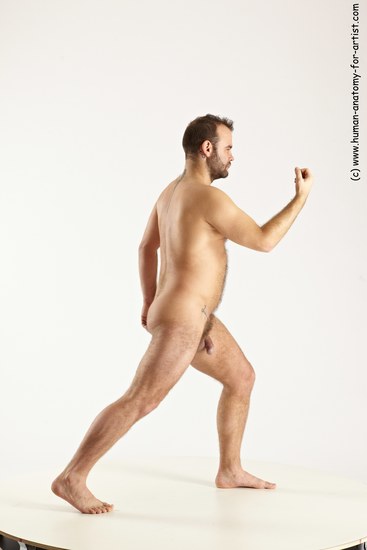 Nude Man White Standing poses - ALL Average Short Brown Standing poses - simple Multi angles poses Realistic