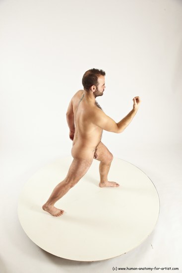 Nude Man White Standing poses - ALL Average Short Brown Standing poses - simple Multi angles poses Realistic