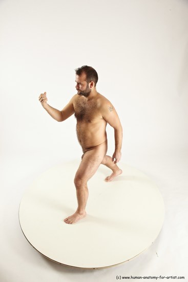 Nude Man White Standing poses - ALL Average Short Brown Standing poses - simple Multi angles poses Realistic