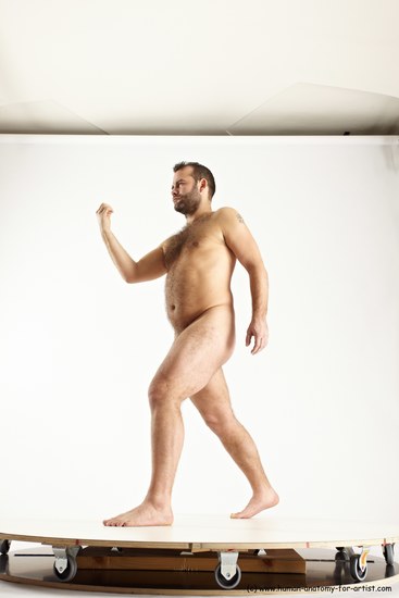 Nude Man White Standing poses - ALL Average Short Brown Standing poses - simple Multi angles poses Realistic