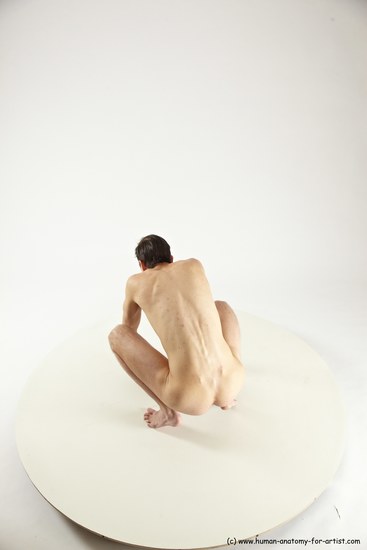 Nude Man White Standing poses - ALL Athletic Short Brown Standing poses - knee-bend Multi angles poses Realistic