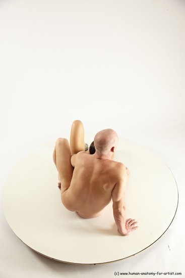 Nude Woman - Man White Sitting poses - simple Slim Bald Sitting poses - ALL Multi angles poses Realistic