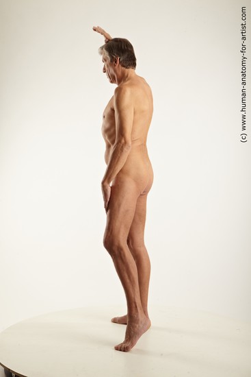 Nude Man White Standing poses - ALL Slim Short Grey Standing poses - simple Realistic