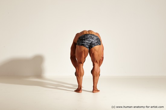 Underwear Gymnastic poses Man White Standing poses - ALL Muscular Short Brown Standing poses - simple Dynamic poses Academic