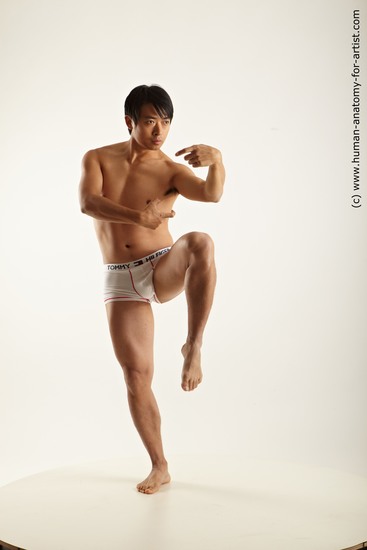 Underwear Martial art Man Asian Average Medium Black Academic