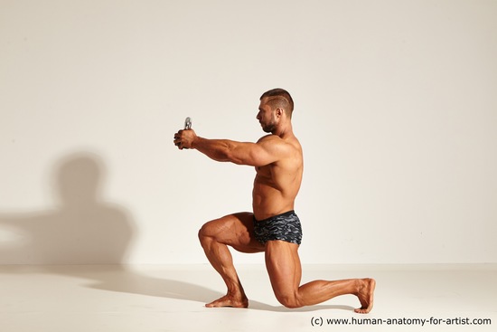Underwear Gymnastic poses Man White Sitting poses - simple Muscular Short Brown Sitting poses - ALL Dynamic poses Academic