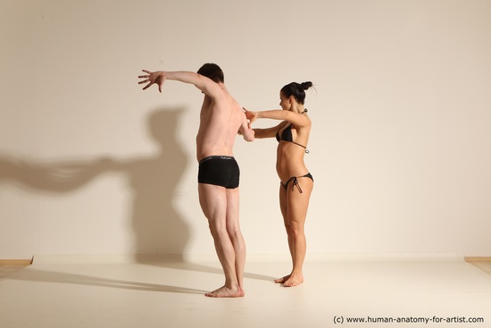 Underwear Woman - Man Athletic Dancing Dynamic poses Academic