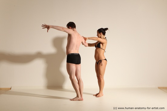 Underwear Woman - Man Athletic Dancing Dynamic poses Academic