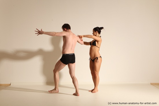 Underwear Woman - Man Athletic Dancing Dynamic poses Academic