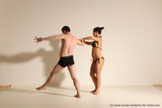 Underwear Woman - Man Athletic Dancing Dynamic poses Academic