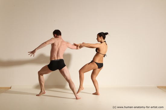 Underwear Woman - Man Athletic Dancing Dynamic poses Academic