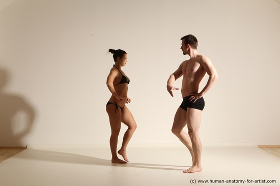 Underwear Woman - Man Athletic Dancing Dynamic poses Academic