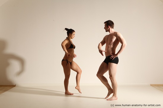 Underwear Woman - Man Athletic Dancing Dynamic poses Academic