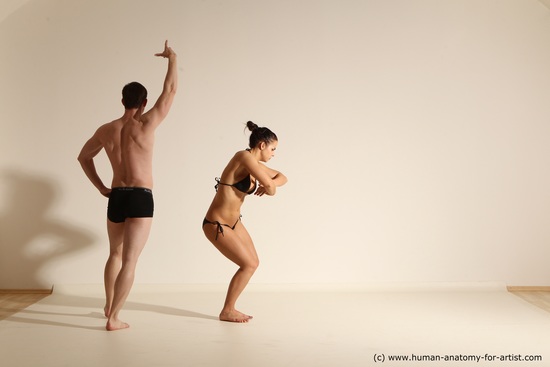 Underwear Woman - Man Athletic Dancing Dynamic poses Academic