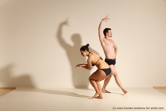 Underwear Woman - Man Athletic Dancing Dynamic poses Academic