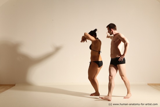 Underwear Woman - Man Athletic Dancing Dynamic poses Academic