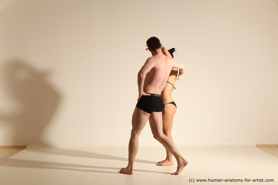 Underwear Woman - Man Athletic Dancing Dynamic poses Academic