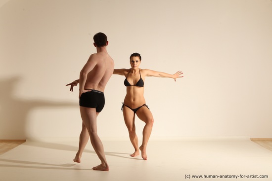 Underwear Woman - Man Athletic Dancing Dynamic poses Academic