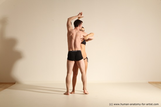 Underwear Woman - Man Athletic Dancing Dynamic poses Academic