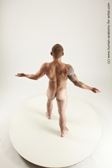 Nude Man White Standing poses - ALL Slim Short Brown Standing poses - simple Multi angles poses Realistic