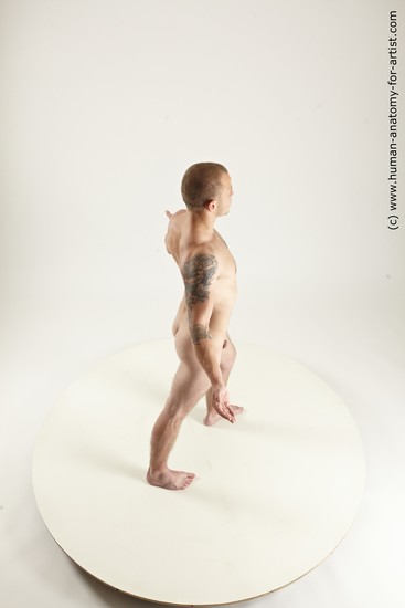 Nude Man White Standing poses - ALL Slim Short Brown Standing poses - simple Multi angles poses Realistic