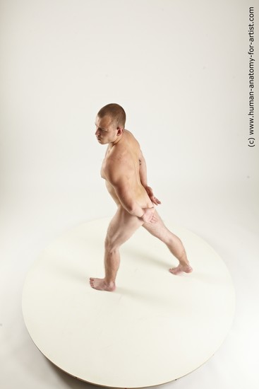 Nude Man White Standing poses - ALL Slim Short Brown Standing poses - simple Multi angles poses Realistic