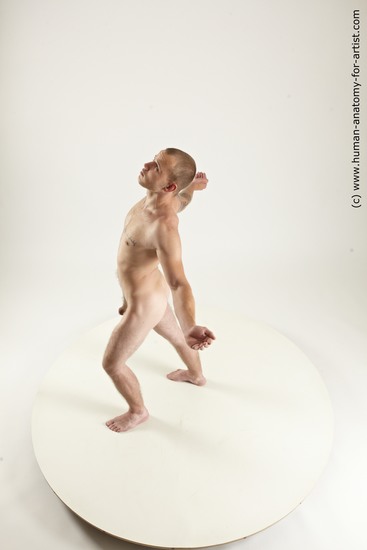 Nude Man White Standing poses - ALL Slim Short Brown Standing poses - simple Multi angles poses Realistic