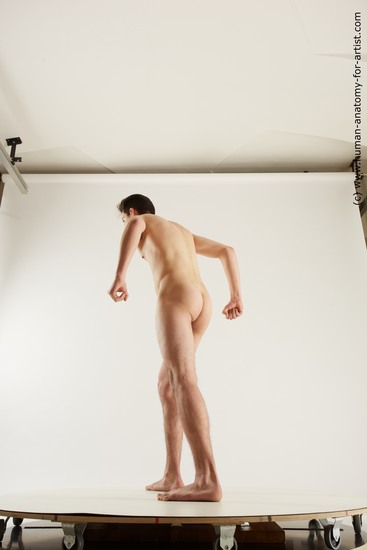 Nude Man White Standing poses - ALL Slim Short Black Standing poses - simple Multi angles poses Realistic