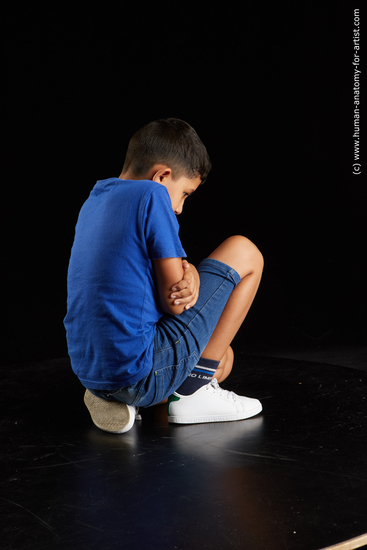 Casual Man White Kneeling poses - ALL Average Short Kneeling poses - on one knee Black Standard Photoshoot  Academic