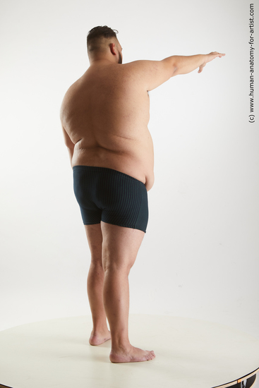 Nude Man White Standing poses - ALL Overweight Short Black Standing poses - simple Standard Photoshoot Realistic