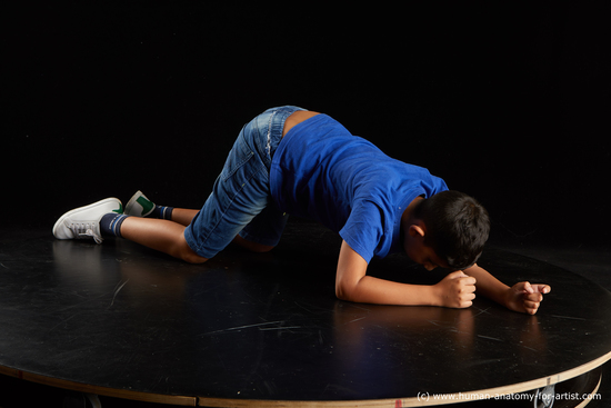 Casual Man - Man White Laying poses - ALL Slim Short Laying poses - on stomach Black Standard Photoshoot  Academic