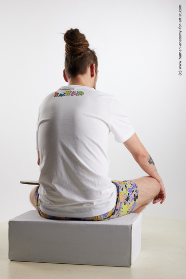 Casual Man White Sitting poses - simple Slim Brown Sitting poses - ALL Dreadlocks Standard Photoshoot Academic