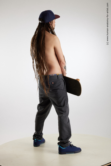 Casual Man White Standing poses - ALL Average Brown Standing poses - simple Dreadlocks Standard Photoshoot Academic