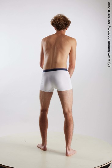 Underwear Man White Standing poses - ALL Athletic Medium Brown Standing poses - simple Standard Photoshoot Academic