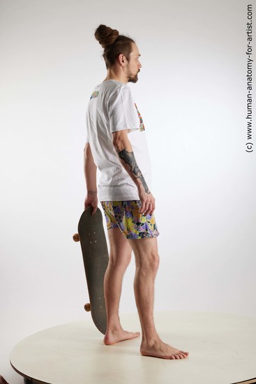 Casual Man White Standing poses - ALL Slim Brown Standing poses - simple Dreadlocks Standard Photoshoot Academic