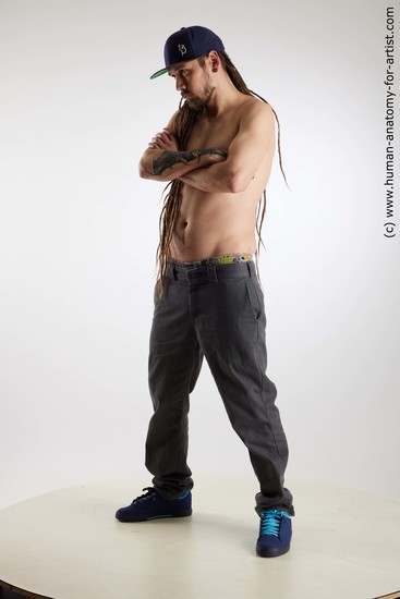 Casual Man White Standing poses - ALL Slim Brown Standing poses - simple Dreadlocks Standard Photoshoot Academic