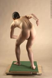 Nude Man Another Standing poses - ALL Slim Long Brown Standing poses - simple Realistic