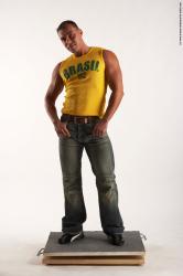 Casual Man White Standing poses - ALL Muscular Short Brown Standing poses - simple Academic