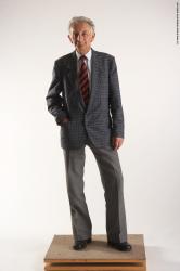 and more Business Man White Standing poses - ALL Slim Bald Grey Standing poses - simple Academic