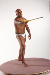 Underwear Fighting with sword Man Black Standing poses - ALL Average Bald Standing poses - simple Academic