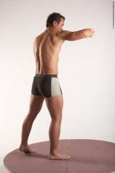 Underwear Martial art Man White Standing poses - ALL Average Short Brown Standing poses - simple Academic