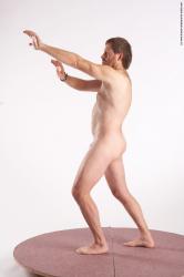 Nude Man White Standing poses - ALL Slim Short Brown Standing poses - simple Realistic