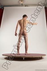 Nude Man White Standing poses - ALL Slim Short Brown Standing poses - simple Multi angles poses Realistic