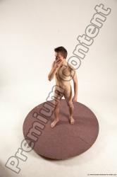 Nude Man White Standing poses - ALL Slim Short Brown Standing poses - simple Multi angles poses Realistic