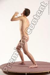 Nude Man White Standing poses - ALL Slim Short Brown Standing poses - simple Multi angles poses Realistic