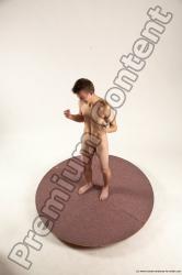 Nude Man White Standing poses - ALL Slim Short Brown Standing poses - simple Multi angles poses Realistic