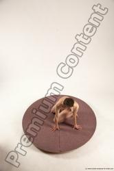 Nude Man White Perspective distortion Slim Short Brown Multi angles poses Realistic