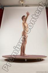 Nude Man White Standing poses - ALL Slim Short Brown Standing poses - simple Multi angles poses Realistic