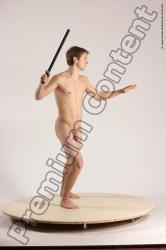 Nude Daily activities Man White Moving poses Athletic Short Brown Multi angles poses Realistic